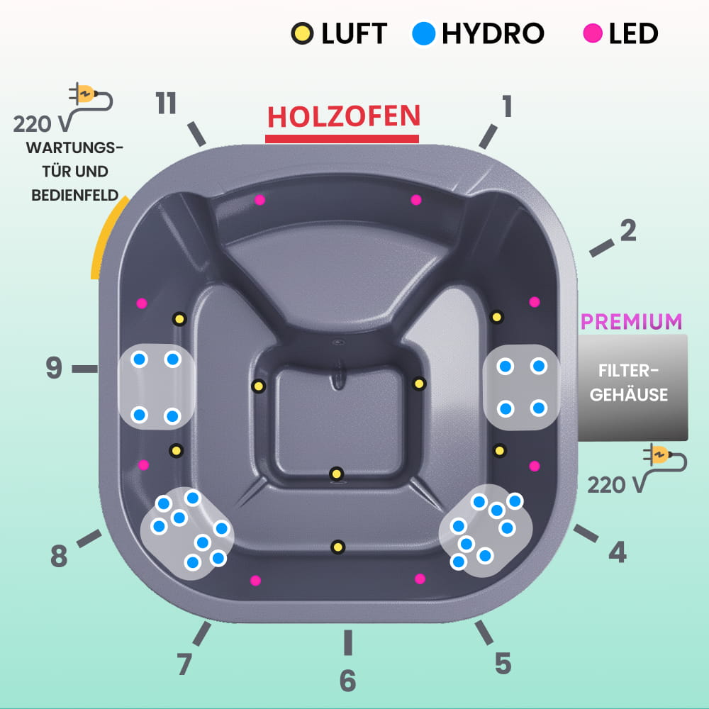 Whirlpool Outdoor winterfest – 24 Hydro-Jets – Gardenvity