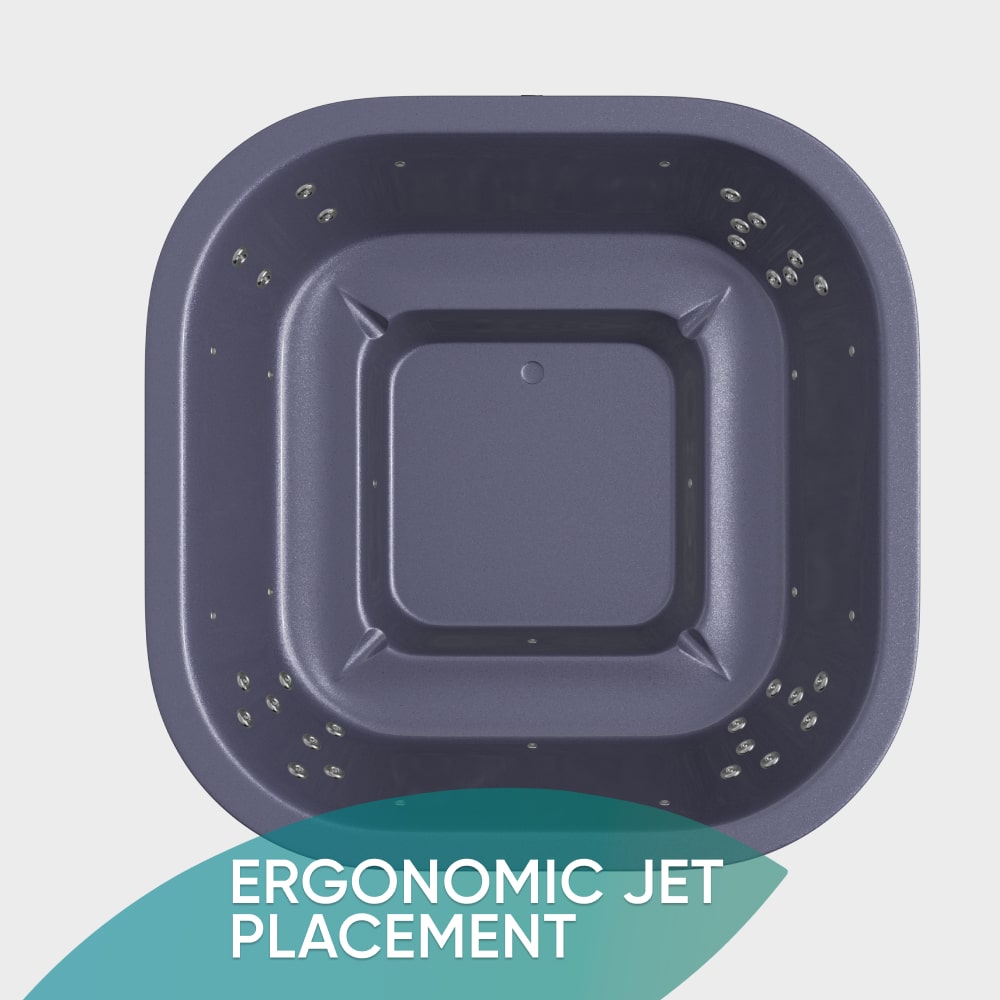 Whirlpool mit Holzofen – 28 Hydro-Jets, Innenofen Horizon | Für 4-8 Personen 