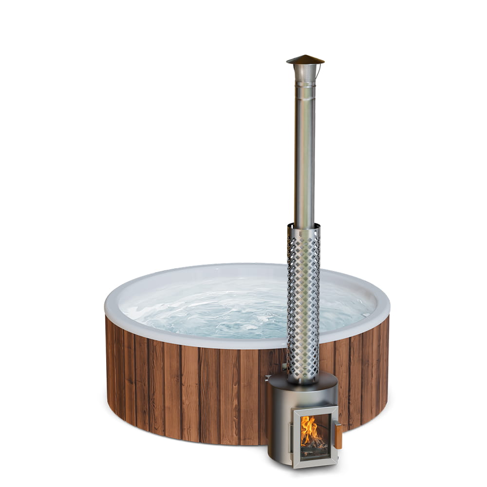 Easy-Entry Wood-Fired Hot Tub for 4-6 | Configure Yourself