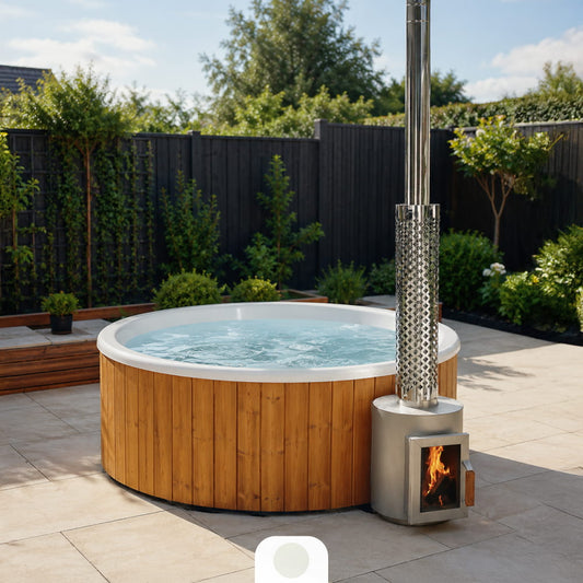 Hot Tub mit flachem Boden, Hydromassagedüsen und LEDs für 4–6 Personen