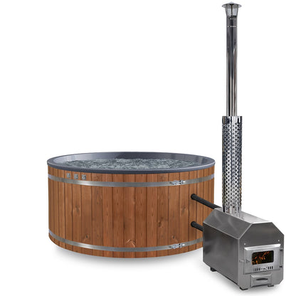 Konfigurierbar Hot Tub Holz Runder 4-6 Personen | Externe Ofen