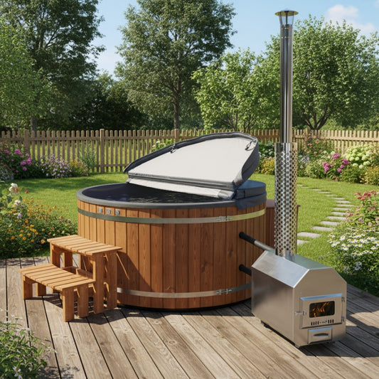 Hot Tub mit Premium-Sandfilter | Optimale Ausstattung | Externer Ofen
