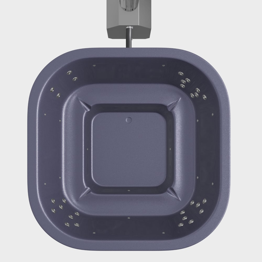 Whirlpool mit Holzofen – 28 Hydro-Jets, stärkster Außenofen | Für 4-8 Personen