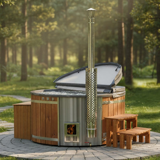 Premium Hot Tub mit 24 Hydrojets | Für 6-8 Personen | Premium Sandfilter