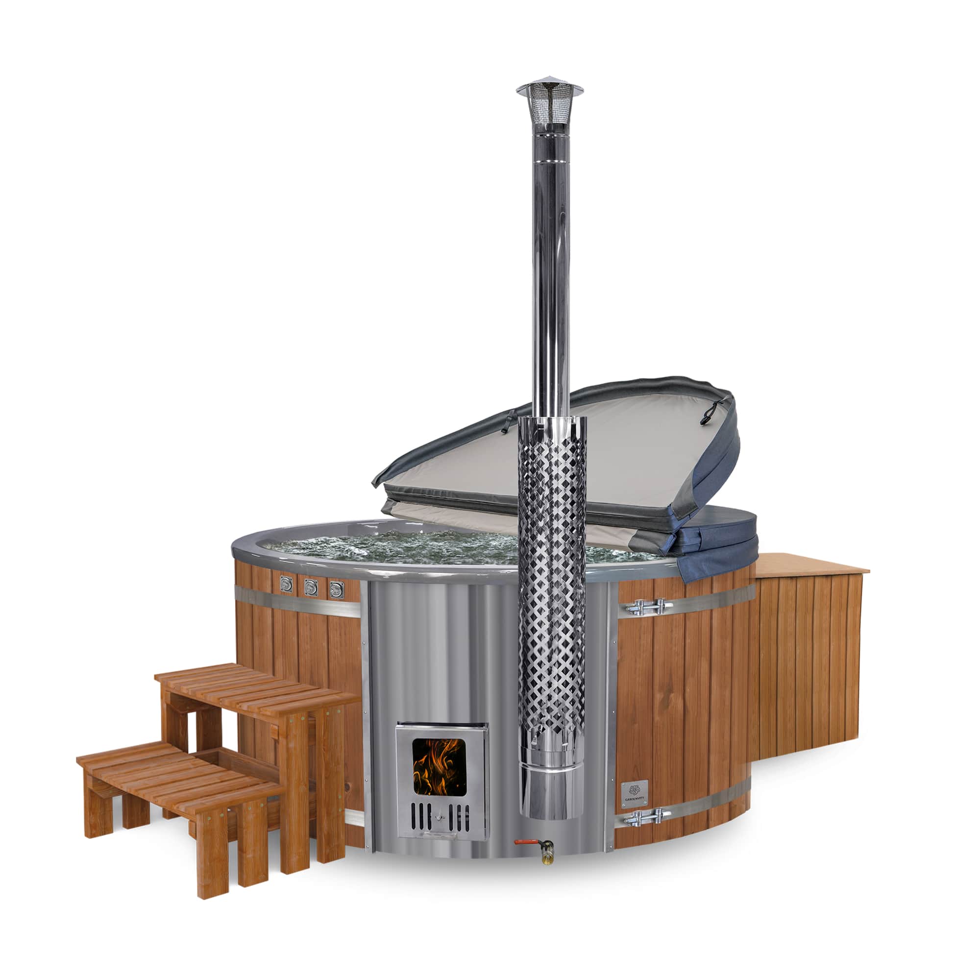 Super Angebot  | Premium Sandfilter Hot Tub  | Metallisch grau 4-6 | Bestseller-Konfiguration