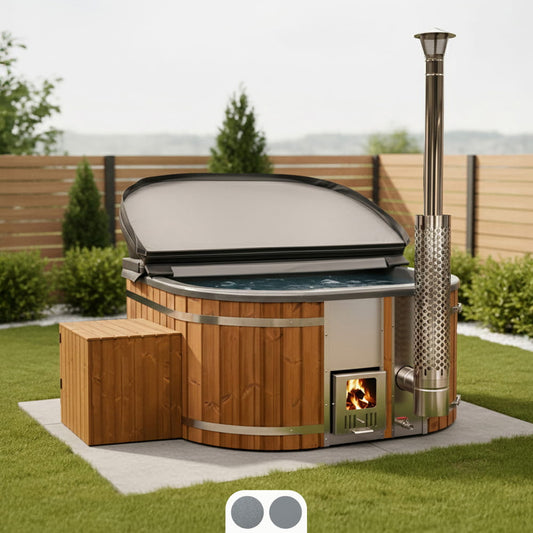 Super Offer | All-Inclusive eckiger Hot Tub | Luft- & Hydrodüsen | Sandfilter & UV-C | 4–6 Sitzer