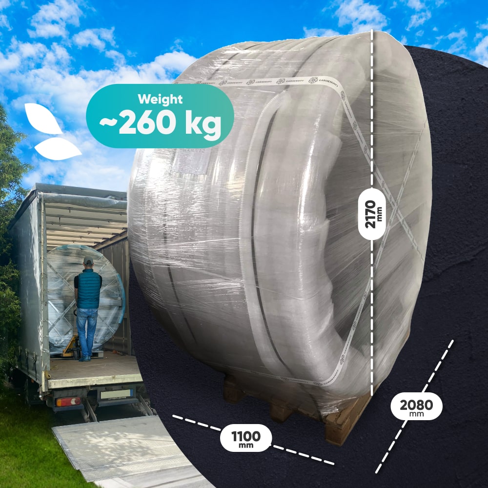 Whirlpool Outdoor Winterfest mit Horizon™ Holzofen | Premium-Filteranlage | 24 Hydrodüsen | Für 4–8 Personen