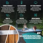 Vorteile des Quadratischer Badezubers aus skandinavischem Thermowood