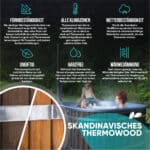 Vorteile des Quadratischer Badezubers aus skandinavischem Thermowood